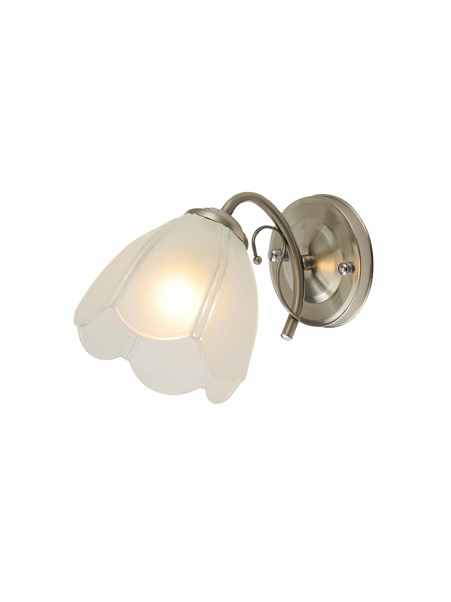 Бра настенное BORTEN A057/1SN цвет сатиновый никель 1хЕ27х60 Вт