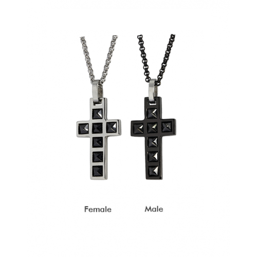 Комплект подвесок PARURE, янтарь синтетический, черный