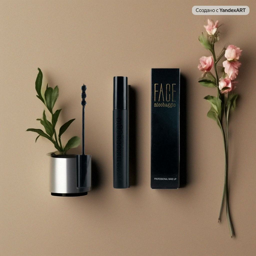 Тушь для ресниц FACE nicobaggio professional make-up MASCARA SURPLUS объемная удлиняющая