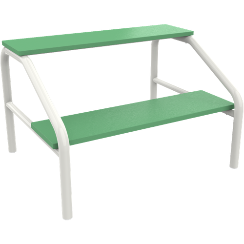 Лестница для массажного стола, зеленый кожзам
