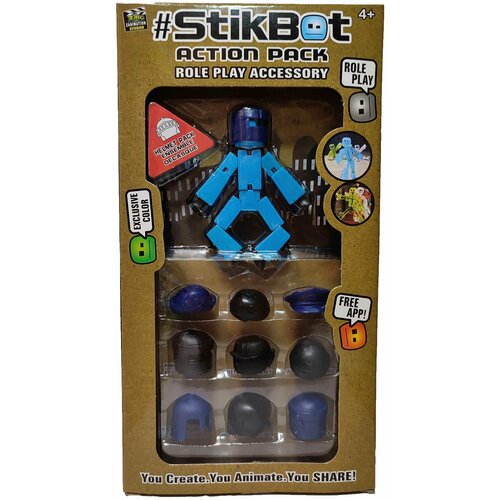 Stikbot - Фигурка №6 Шлемы (Синий)