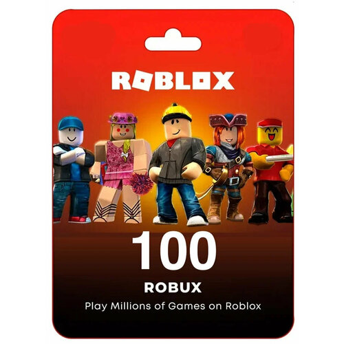 Игровая валюта платформы Roblox - 100 Robux / Пополнение счета Roblox на 100 Robux / Roblox Gift Card (Весь мир, Россия, Беларусь) подарочная карта роблокс 1700 робуксов roblox gift card 1700 robux весь мир россия беларусь