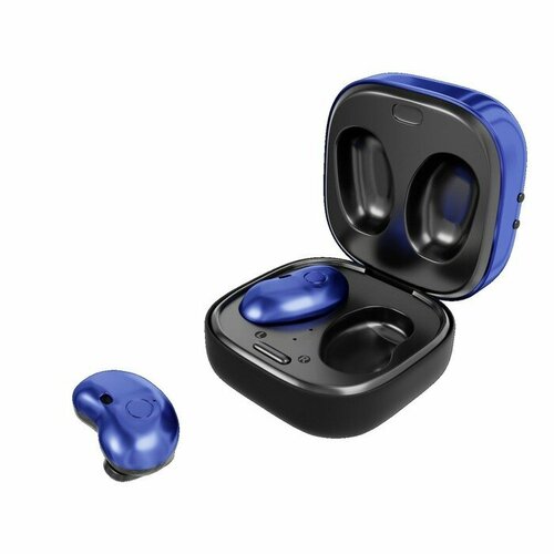 Наушники More choice BW22S TWS беспроводные вакуумные BT 51 200мАч микрофон синие 2419₽