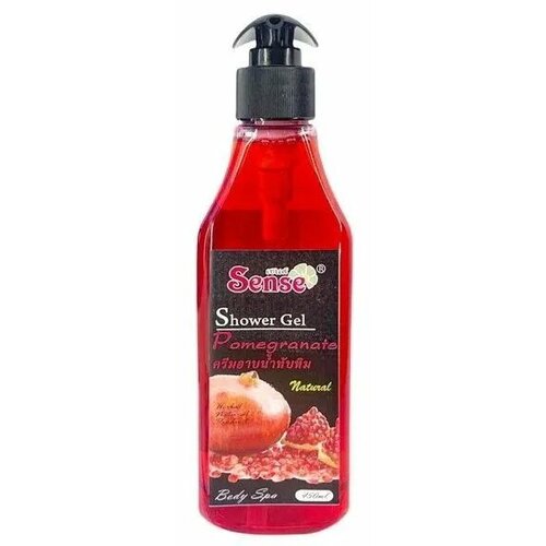 Гель для душа Sense Гранат Shower Gel Pomegranate Natural, 450 мл. гель для душа гранат sense shower gel pomegranate natural 450ml