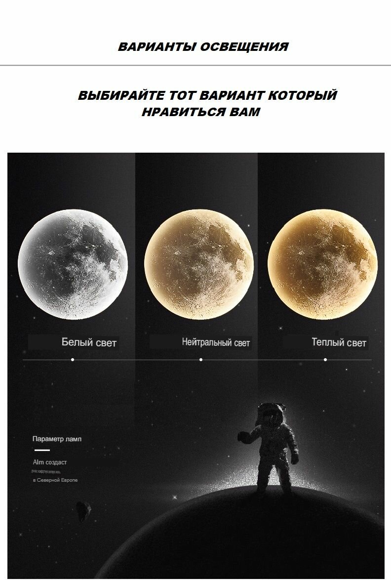 Светильник луна настенный ночник люстра в Скандинавском стиле tivion лунный бриз 50 см