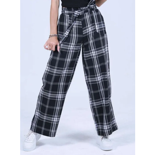 фото Брюки кюлоты fart favorita, размер 170, белый, черный