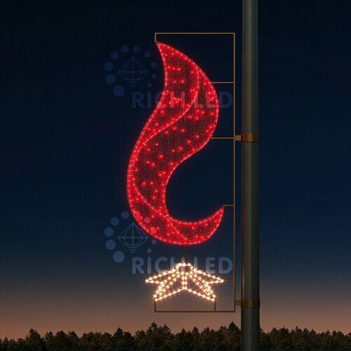 Панно световое RichLED День Победы RL-KN-9-2 RL-KN-9-2-WWR-dR