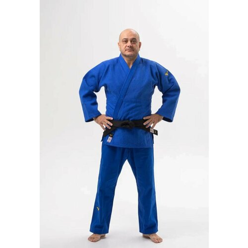 фото Кимоно для дзюдо mizuno без пояса, сертификат ijf, синий