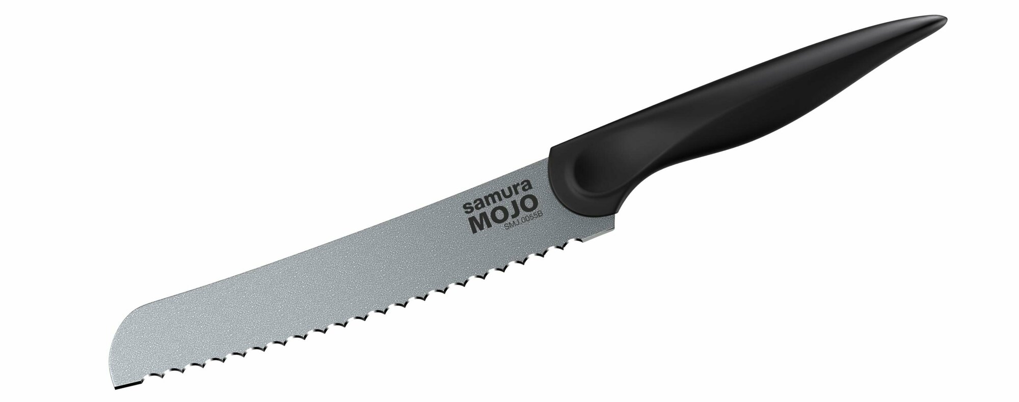 Нож для хлеба Samura MOJO SMJ-0055B, 19.4 см, черный