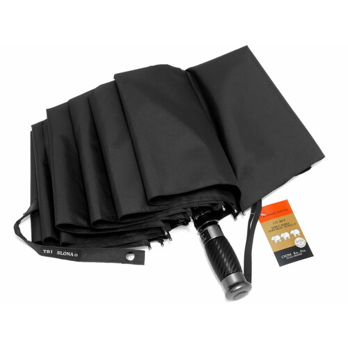 Зонт Три слона, черный