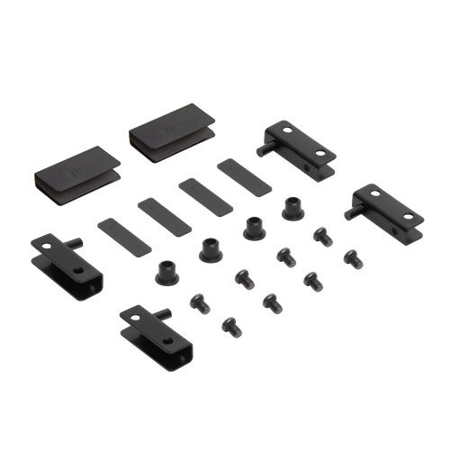 фото Мебельные петли edson fh937 set black для стеклянных дверей (комплект для двух стеклянных дверей)