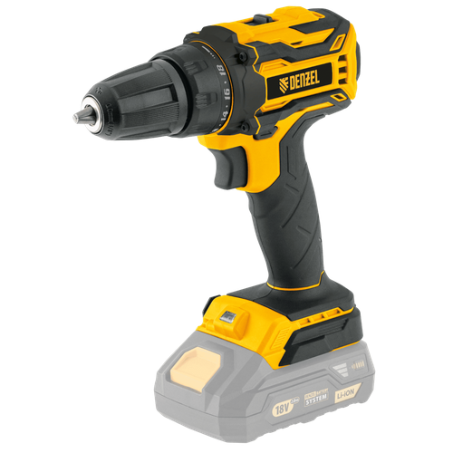 Дрель-шуруповерт аккумуляторная бесщет BLDL-18-0 Li-Ion 18 В Denzel 26141 8822₽