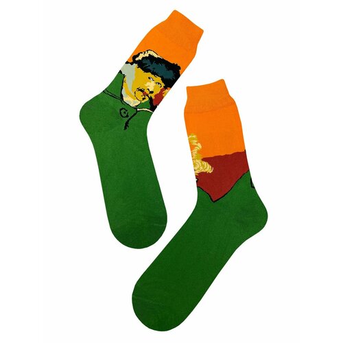 Носки , размер Универсальный, зеленый носки размер универсальный желтый зеленый