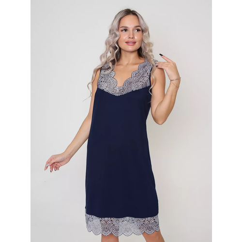 Сорочка Текстильный Край, размер 56, синий