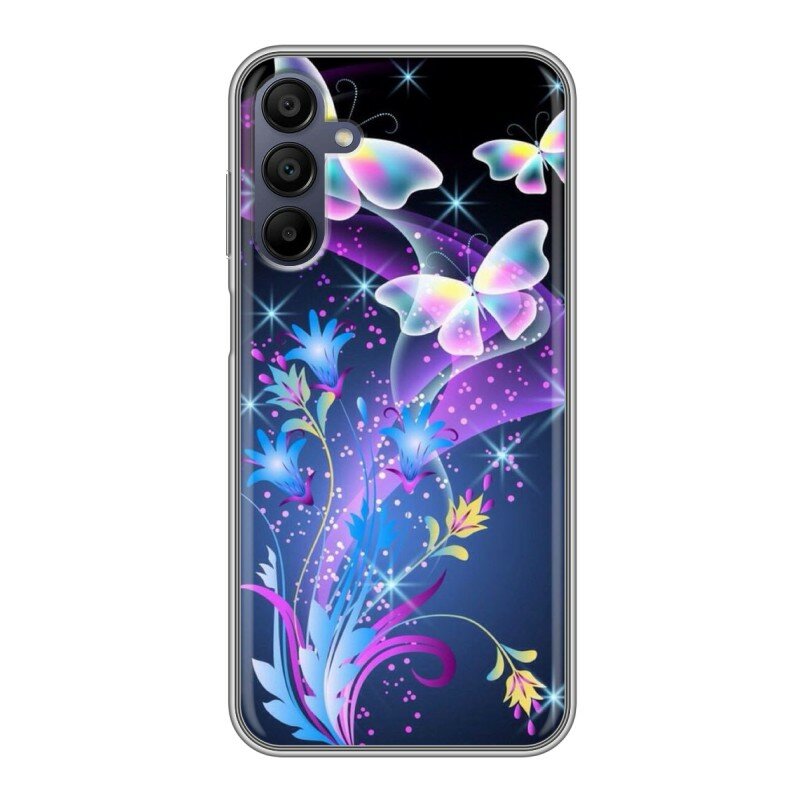 Дизайнерский силиконовый чехол для Самсунг А15 / Samsung Galaxy A15 Бабочки