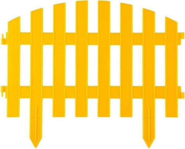 Забор декоративный GRINDA АР деко, 28x300 см, желтый [422203-Y]