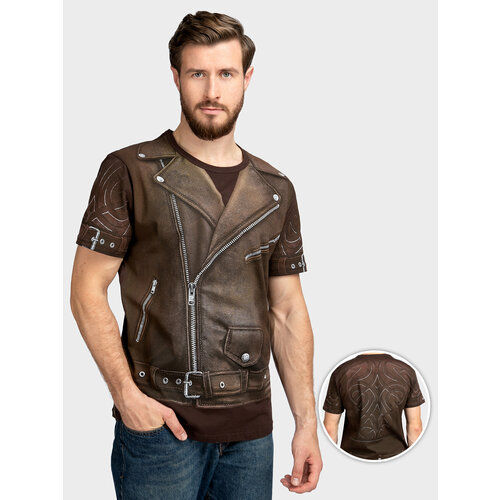 Футболка размер M, коричневый