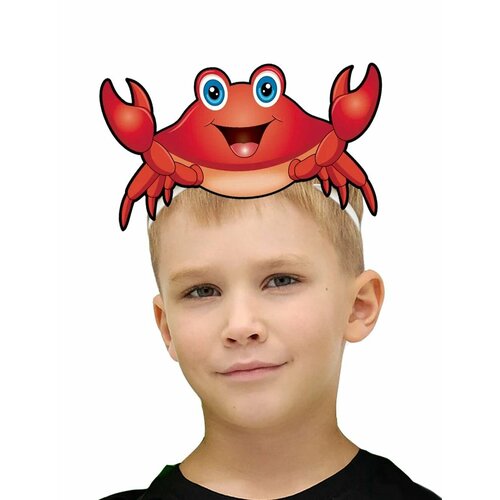 фото Карнавальная маска крабик детская мой карнавал