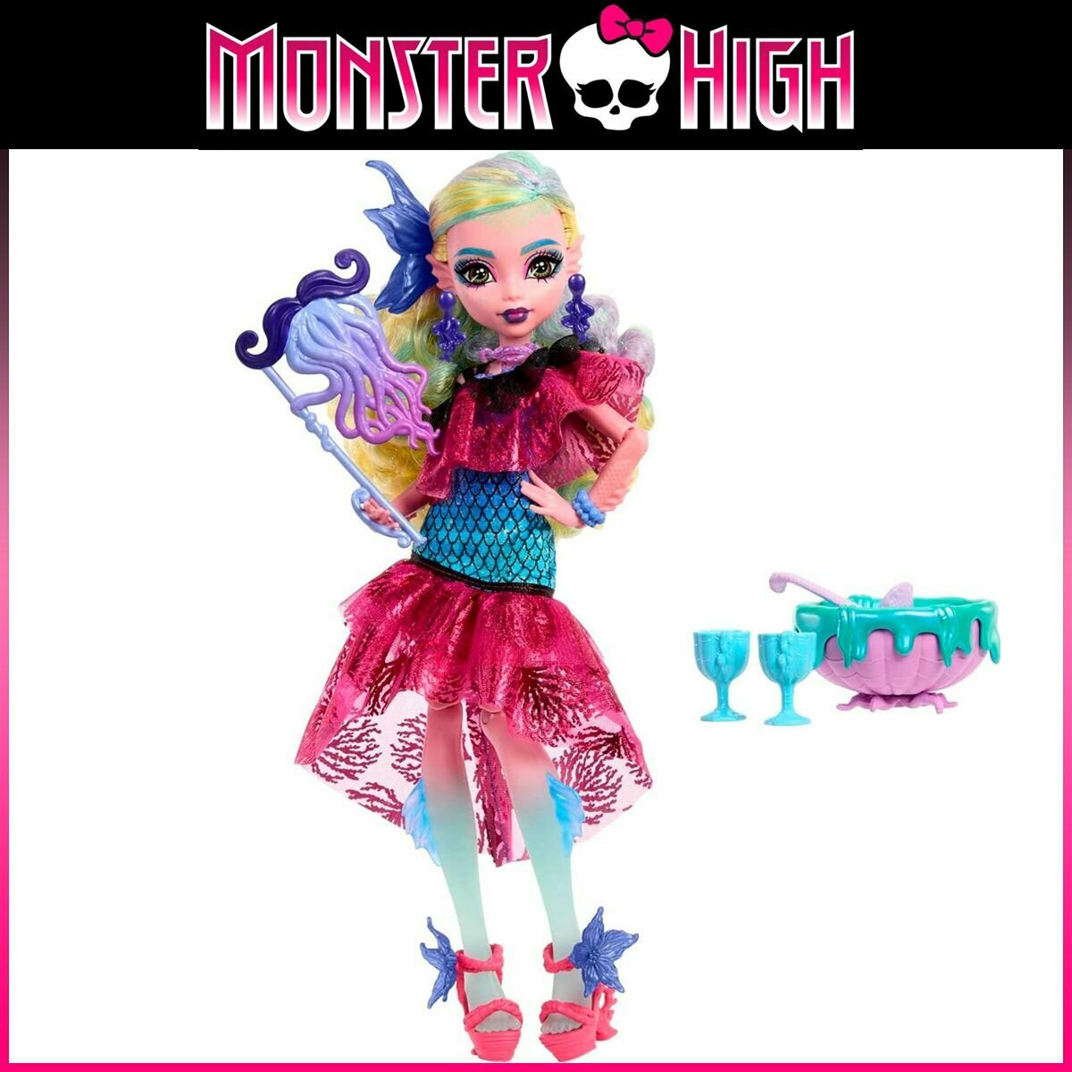 Кукла Monster High Лагуна Блю Бал Монстров Монстр Хай Lagoona Blue Monster Ball Party