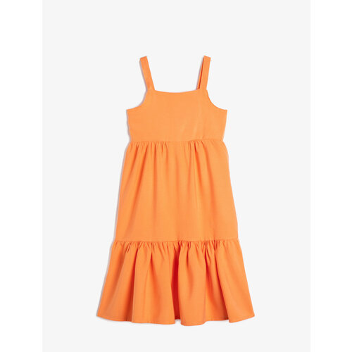 фото Платье koton, размер 4-5 лет, оранжевый