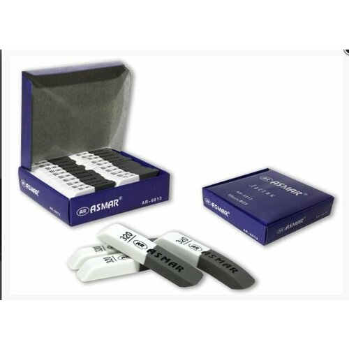 Ластик бело-серый для ручки и карандаша маленький ASMAR 1120₽