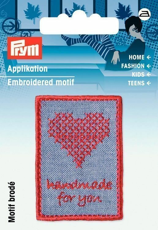 Термоаппликация эмблема "Handmade - Вышивка", 100% полиэстер PRYM 926046
