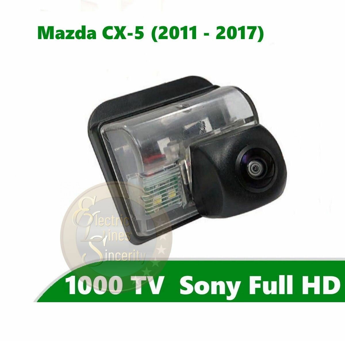 Камера заднего вида Full HD CCD для Mazda CX-5 I (2011 - 2017)