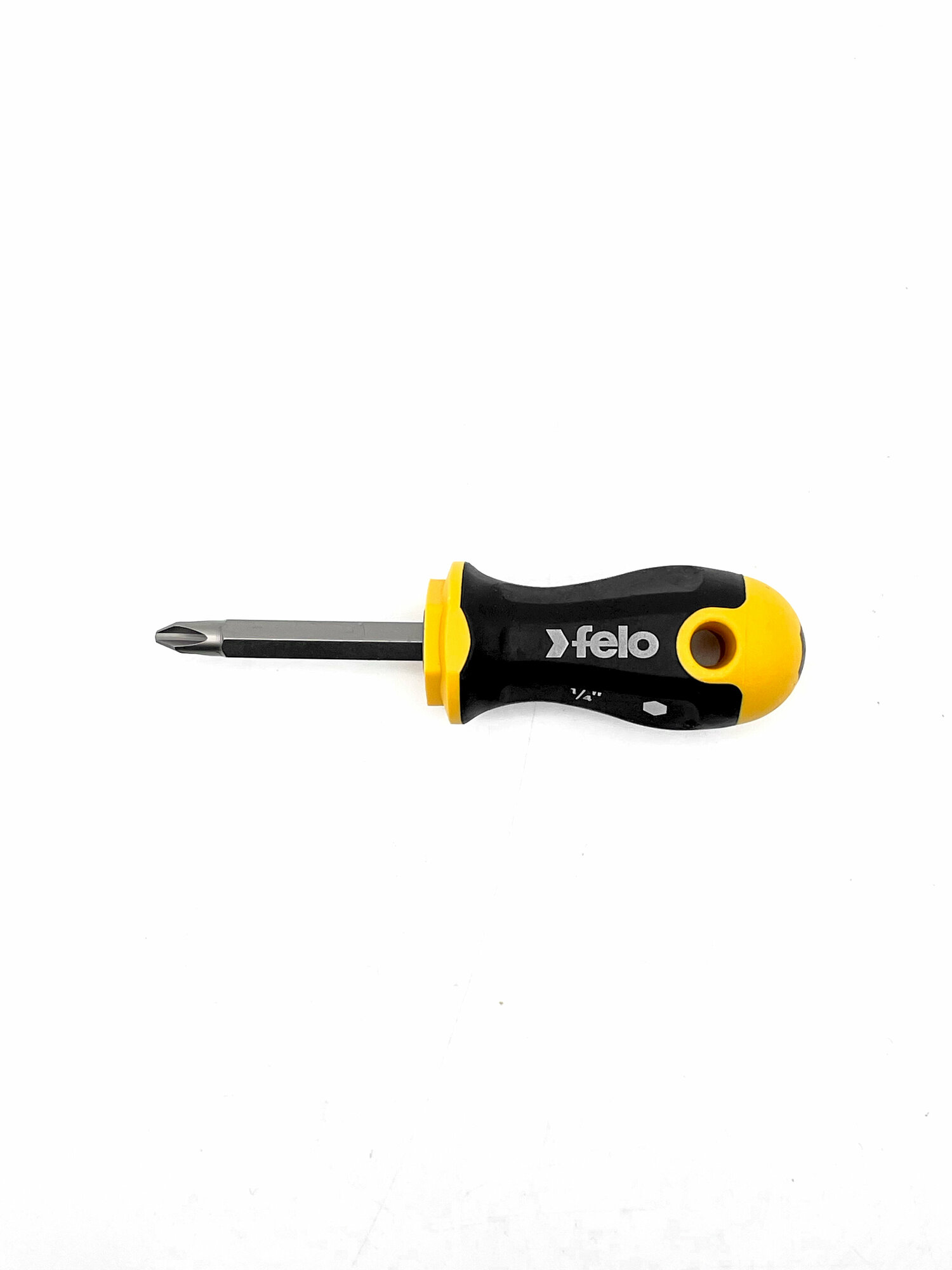 Отвертка Ergonic Stubby с двухсторонней битой SL5.5хPH2 60мм Felo 46926010