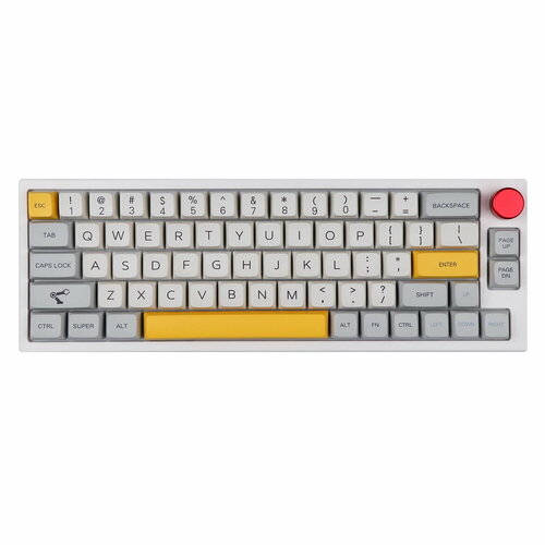 TH66 Pro Keyboard Budgerigar White Sushi клавиатура беспроводная проводная epomaker th66 pro keyboard budgerigar white sushi th66pro wht sus budg