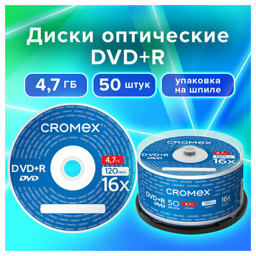 Диски DVD+R (плюс) , упаковка cake box