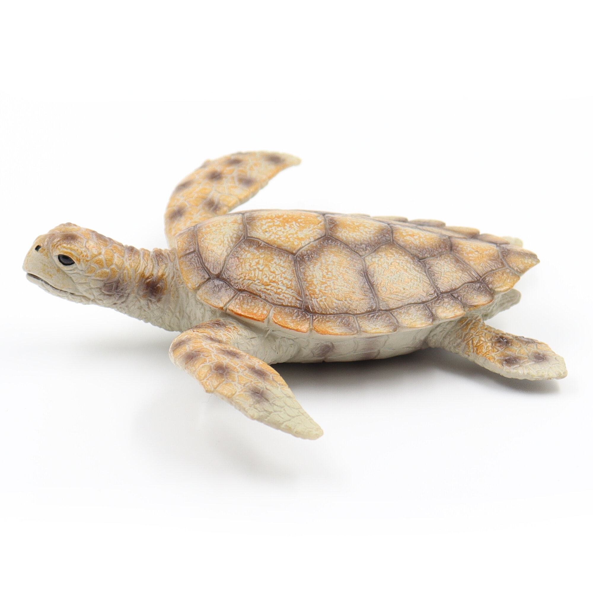 Фигурка животного Zateyo Морская Черепаха, коричневая, игрушка для детей коллекционная, декоративная 12.5х15х4.5 см