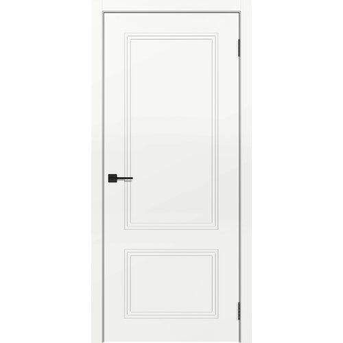 Межкомнатная дверь Кантата комплект с погонажем, полотно Глухое (ДГ), покрытие эмаль, белая, толщина полотна 38 мм, 2000х600