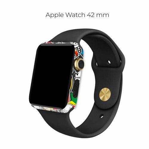 Чехол-наклейка виниловая для корпус Apple Watch 42 mm, защитная пленка для смарт-часов