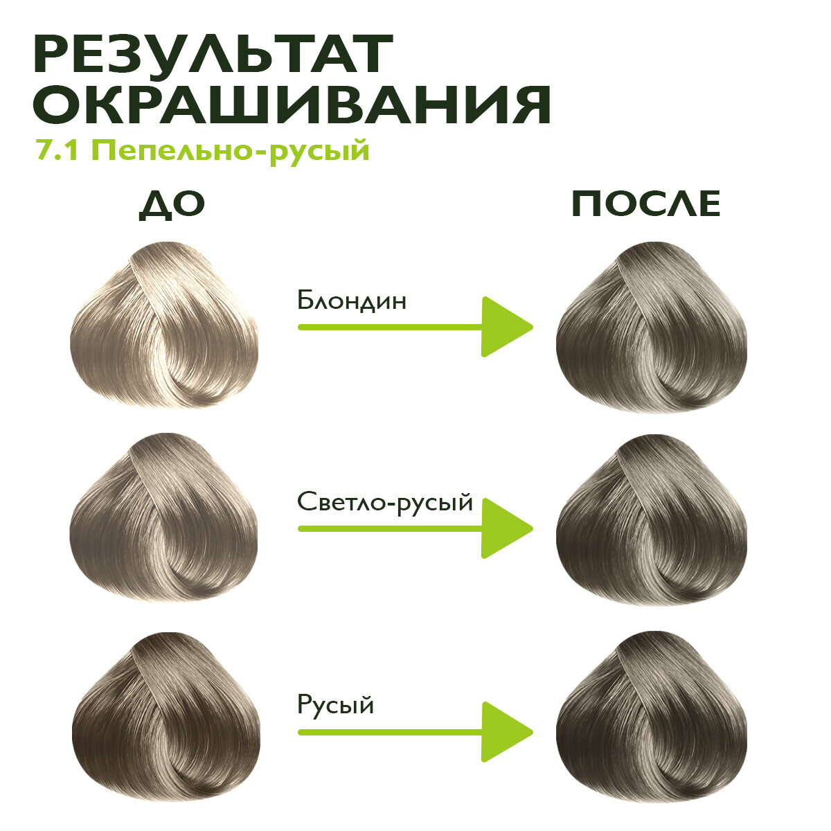 Studio Biocolor Краска для волос 7.1 Пепельно-русый 50/50/15 мл - 2 штуки