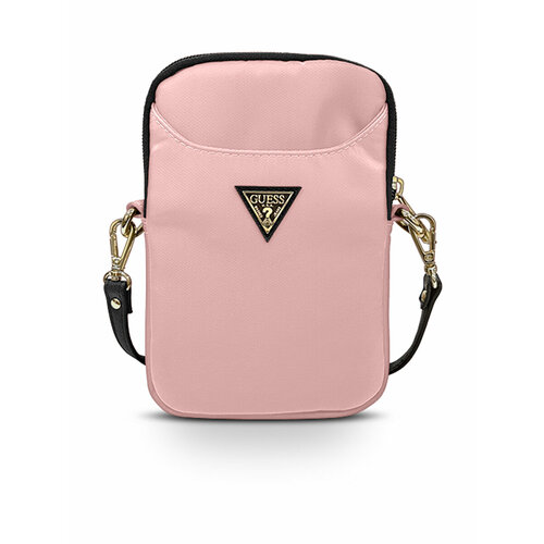 Guess для смартфонов сумка Nylon phone bag with Triangle metal logo Pink