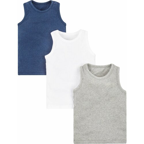 фото Майка mothercare, 3 шт., размер 140, синий