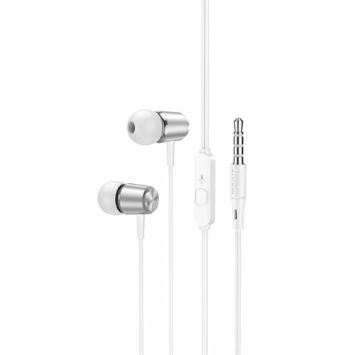 Проводные наушники Hoco M108 Spring серебро 500₽