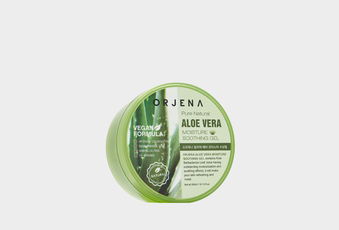 Увлажняющий гель с алоэ вера ORJENA ALOE VERA MOISTURE SOOTHING GEL / объём 300 мл