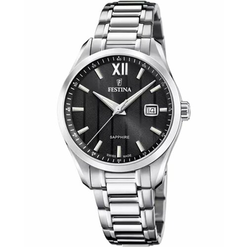 фото Наручные часы festina f20026/4, черный, серебряный