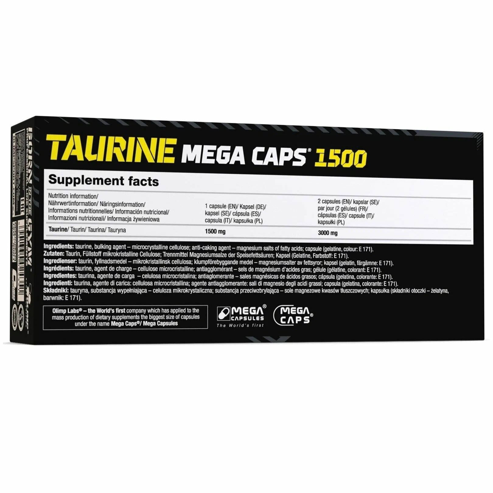 Таурин Olimp Taurine Mega Caps, 120 капсул - фото №16