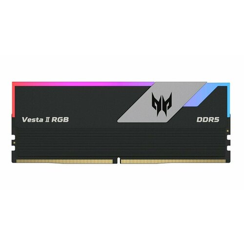 Модуль памяти DDR5 Acer Predator Vesta II RGB 32Gb 2x16 6800Mhz CL34 34-45-45-108 14V VESTA2-32GB-6800-1R8-V2 Black 1858500₽