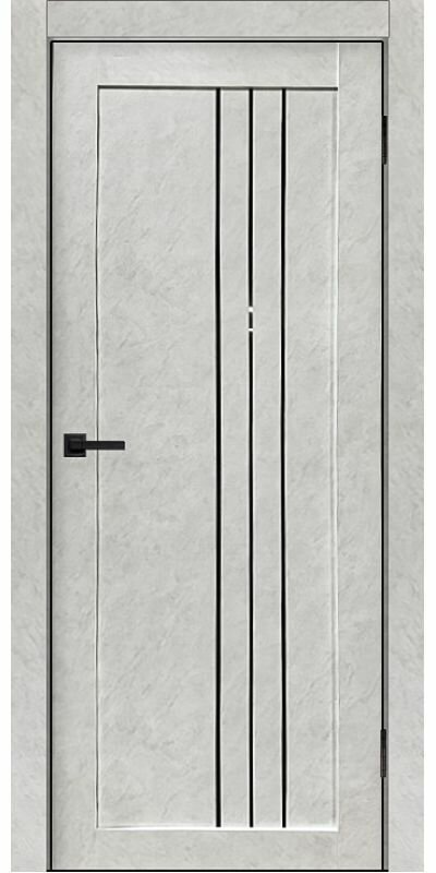Дверь межкомнатная Сигма 31 Мрамор белый Глухая Paputin's Doors 700 х 2000 мм Комплект