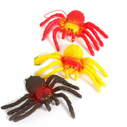 Паук резиновый 3 шт паук тарантул липучка Прилипалы липучки слаймы и лизуны розыгрыши приколы