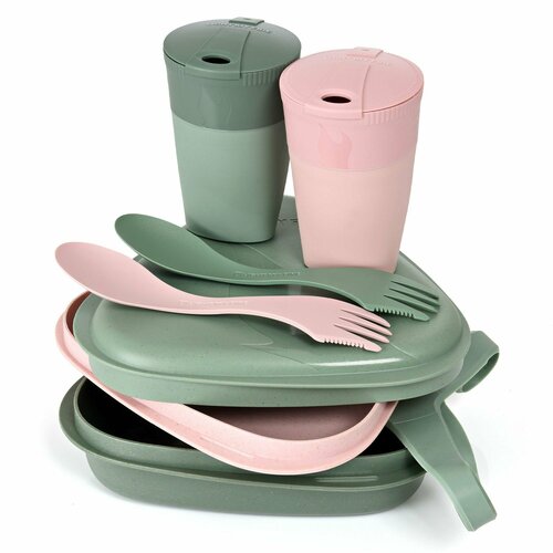 Походная посуда Light My Fire Dinnerware Pack n Eat Kit sandygreen dustypink набор ловилка с трубочкой для напитков light my fire spork n straw bio dustypink