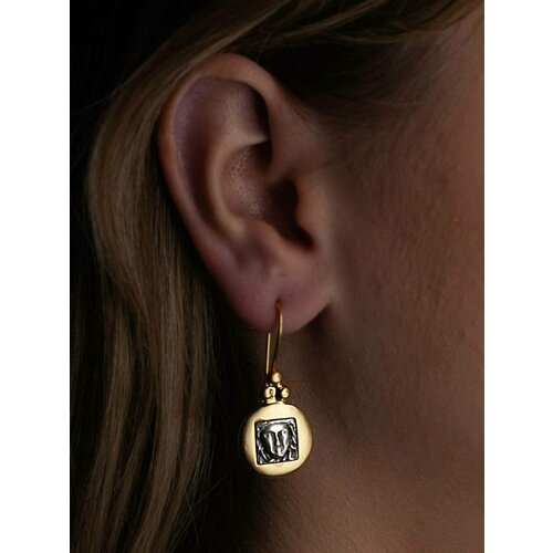 Серьги с подвесками , золотой