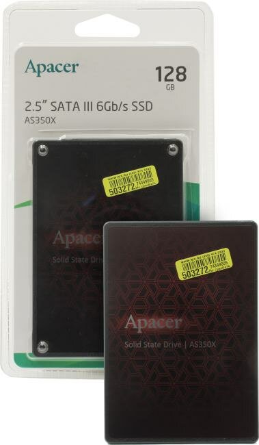 Накопитель SSD 2.5'' Apacer Panther AS350X ver. 2.0, SATA III, 3D TLC, 128 ГБ - фото №10