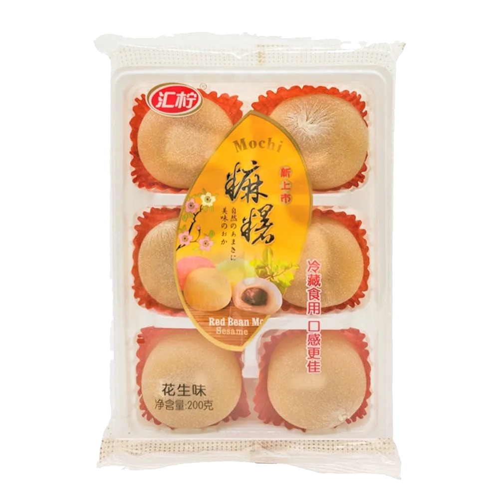 Моти (мочи, mochi) с арахисом 6 шт 200 г пирожное рисовое десерт Shishi City Huixi Foods Азиатские сладости Япония, Корея, Китай