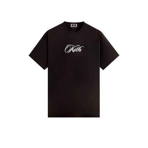 Футболка KITH Cursive Logo Tee, размер XL, черный