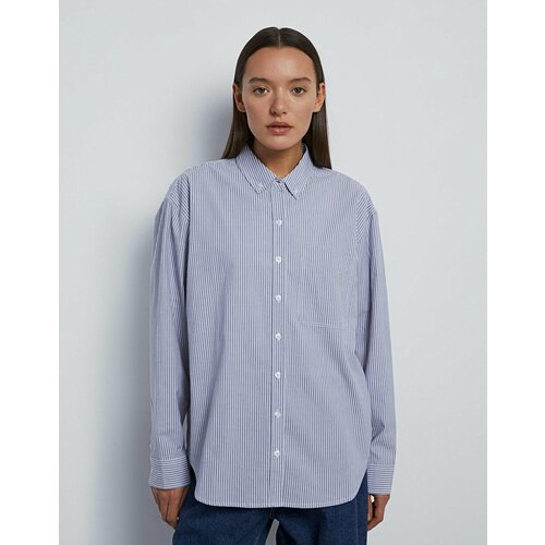 фото Рубашка gloria jeans, размер xs (38-40), синий, белый