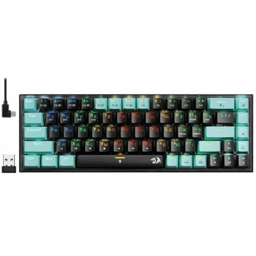 Клавиатура Redragon Castor RGB Pro с желтыми свитчами и Bluetooth 3 режима подсветки 556000₽